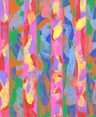 Uzorak kolaža poteza kistom na tkanini lepeze Chromatic Collage