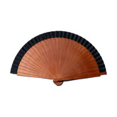 A Fan Of Wood Black Hand Fan