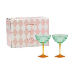 Anna + Nina Set čaša za šampanjac - Jazzy Arancia