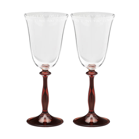 Anna + Nina Set čaša za vino - Love