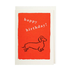 Archivist Čestitka Birthday Sausage Dog