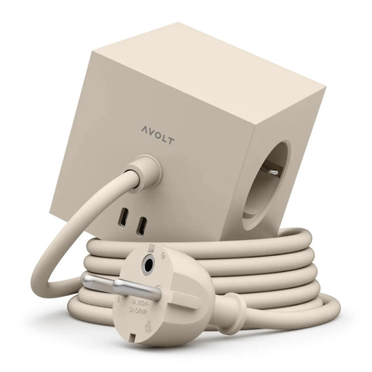 Avolt Square 1 Nomad Sand USB-C - 1,8 m