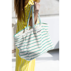 Naram Velika torba Pure White & Grass brenda Bongusta