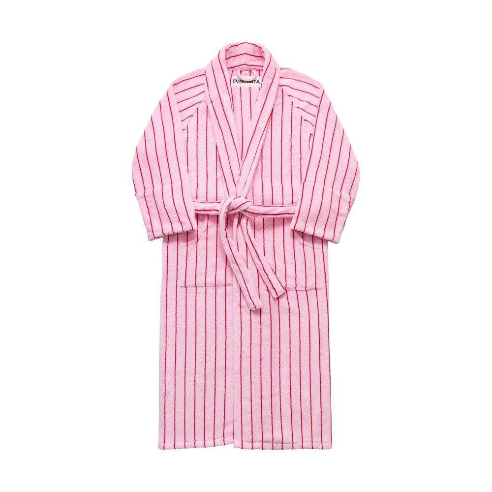 Bongusta Pamučni Kućni ogrtač - Baby Pink & Ski Patrol