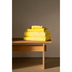 Bongusta Towel Pristine & Neon Yellow
