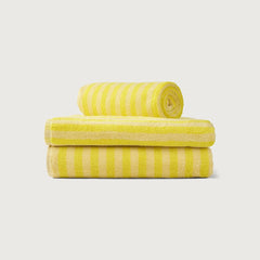 Bongusta Towel Pristine & Neon Yellow