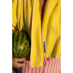 Bongusta Towel Pristine & Neon Yellow