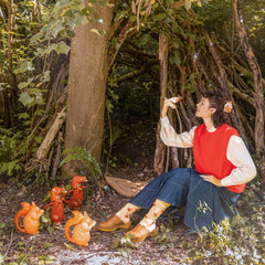 Coucou Suzette Čarape Fox - na modelu, u ambijentu - prikaz 2