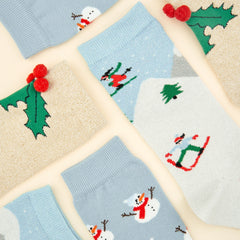 Coucou Suzette Čarape Snowman