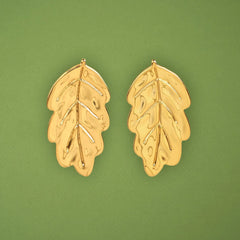 Coucou Suzette Naušnice Leaf - nakit