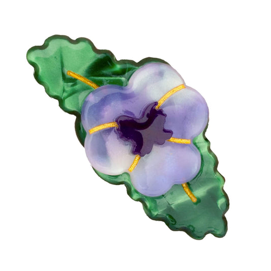 Coucou Suzette Purple Pansy Hair Clip