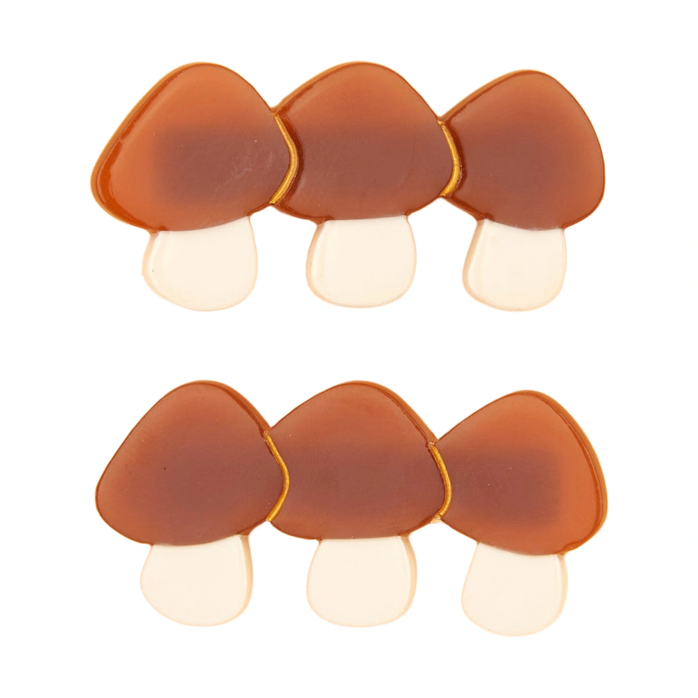 Coucou Suzette Špange za kosu Bolete Mushrooms - 2 kom
