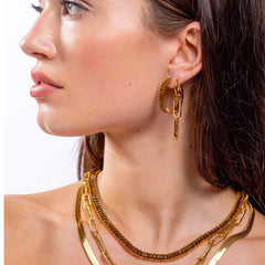 Crystal Haze Locked naušnica - Double