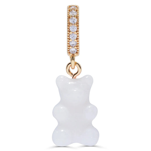 Crystal Haze Nostalgia bear naušnica - Pearly