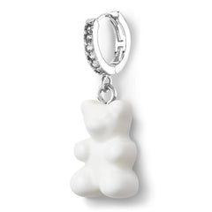 Crystal Haze Nostalgia bear naušnica - Powder srebrna