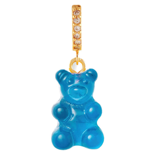 Crystal Haze Nostalgia bear Pave privjesak - Azure