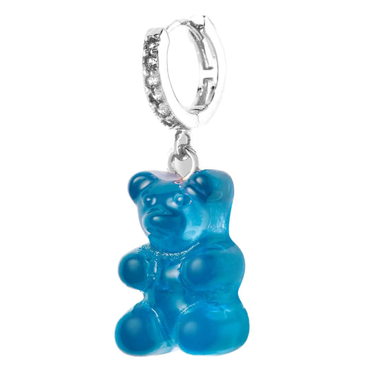 Crystal Haze Nostalgia bear naušnica - Azure srebrna