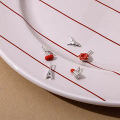 Design Letters Pendant Cherry - silver