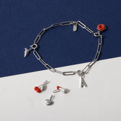 Design Letters Pendant Cherry - silver