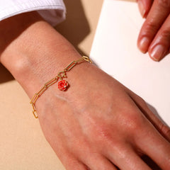 Design Letters Pendant Rose - silver