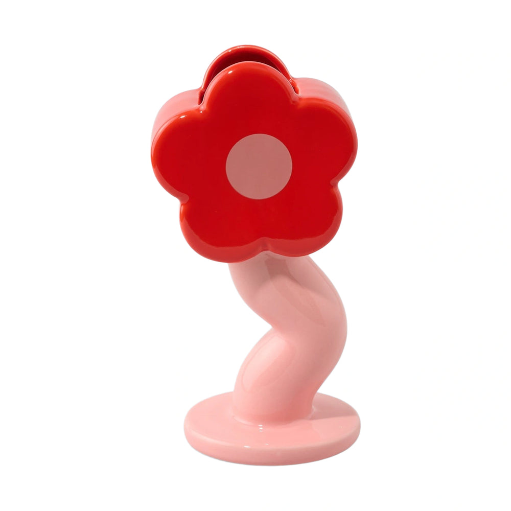 Fluid Market Curvy Flower Ceramic Vase