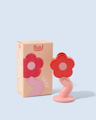 Fluid Market Curvy Flower Ceramic Vase - in its packaging