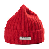 Le Bonnet Pletena kapa Crimson - 100% vuna