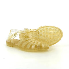 Medusa Jelly Water Sandals - Gold Glitter