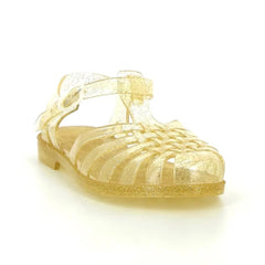 Medusa Jelly Water Sandals - Gold Glitter