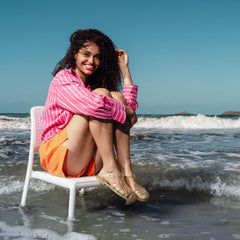 Medusa Jelly Water Sandals - Gold Glitter