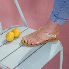 Medusa Jelly Water Sandals - Gold Glitter