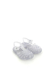 Meduse Silver Glitter Kids Jelly Water Sandals