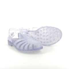 Meduse Jelly Water Sandals - Silver Glitter Mat