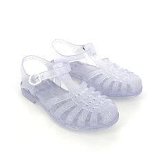 Meduse Jelly Water Sandals - Silver Glitter Mat