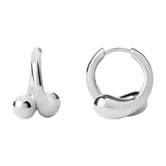 PDPAOLA Loop naušnice - srebrne