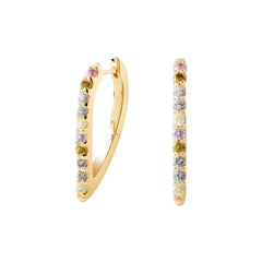 PDPAOLA Naušnice Multicolor Gloss