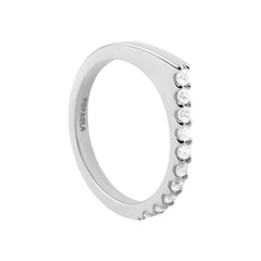 PDPAOLA Prsten Gloss - srebrni