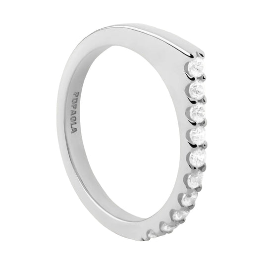 PDPAOLA Prsten Gloss - srebrni