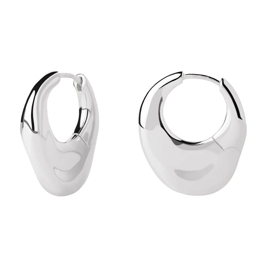 PDPAOLA Volcano naušnice - srebrne