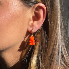 Crystal Haze Nostalgia bear naušnica - Fuego