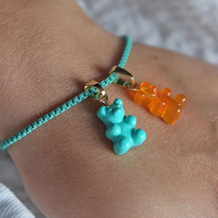 Crystal Haze Nostalgia bear privjesak - Mykonos blue