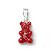 Crystal Haze Nostalgia bear privjesak - Red Velvet srebrni