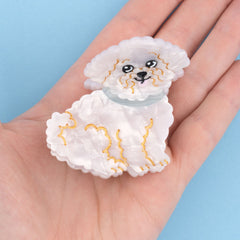 Coucou Suzette Bichon Hair Clip