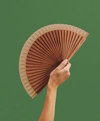 A Fan Of Lepeza Wood Beige