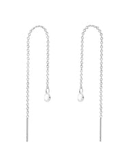 PDPAOLA Waterfall Drop Earrings - Silver