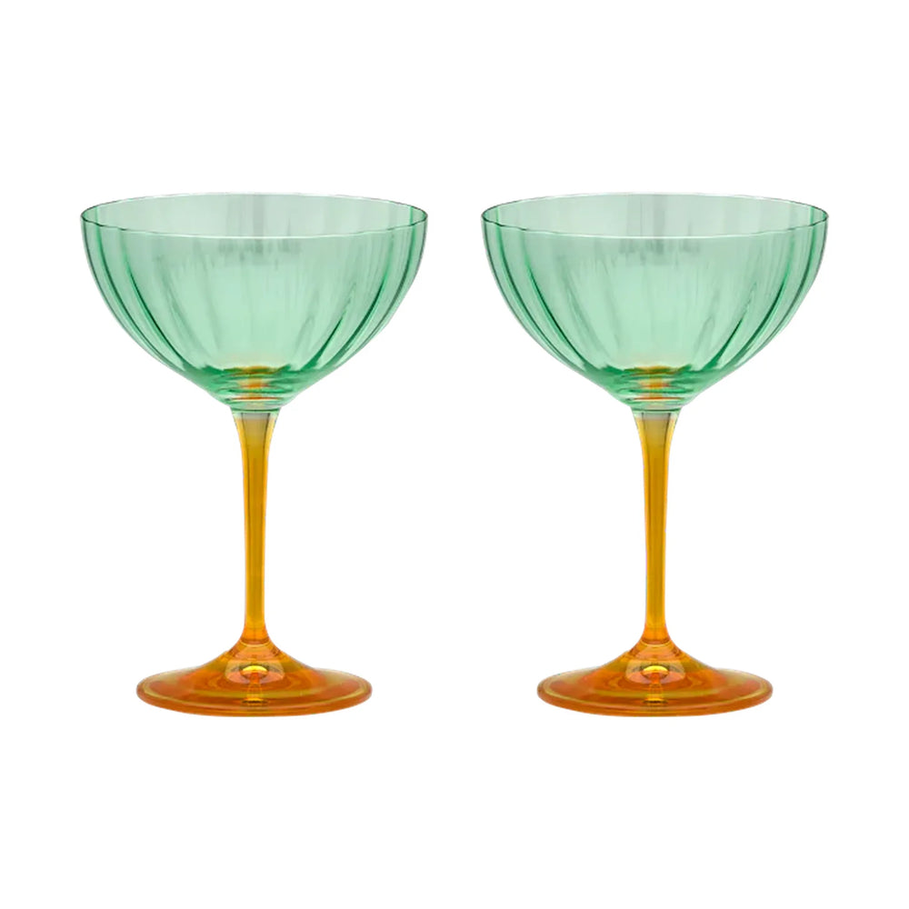 Anna + Nina Set čaša za šampanjac - Jazzy Arancia