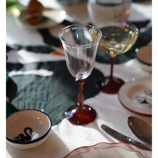 Anna + Nina Set čaša za vino - Love