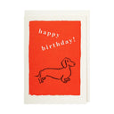 Archivist Čestitka Birthday Sausage Dog