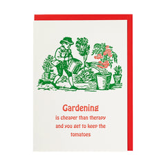 Archivist čestitka Gardening Therapy