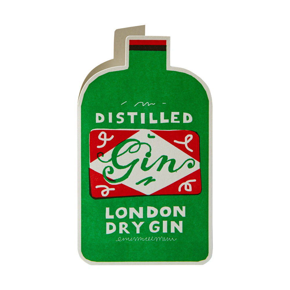 Archivist Čestitka Gin Bottle